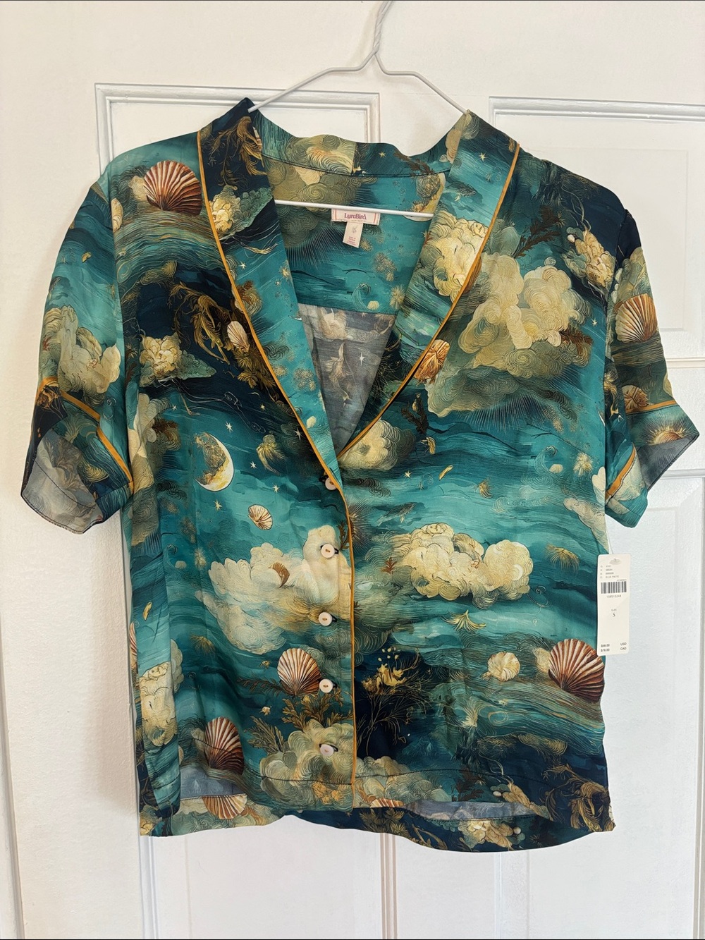 NWT Lyrebird Neela Pajama Top in LB Silky